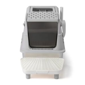 Stainless Steel Cat Litter Box, Covered Extra Large Cat Litter Box Enclosure, Metal Kitty Litter Boxes With Lid, Litter Scoop, And Filter Pedal, Anti-Leakage, Non-Stick, Easy To Clean