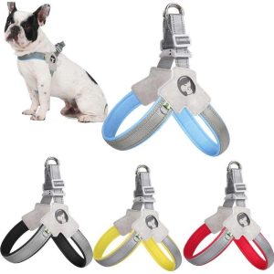 8badce0f-d86a-4e96-8c5a-332f4ac99593.jpeg Pet Dog Cat Harness, Pet Harness With LeashSet, Adjustable Puppy Harness ComfortableReflective Easy Control Dog With Leather Leash,.No-Pull No Choke Pet Harness For TrainingWalking