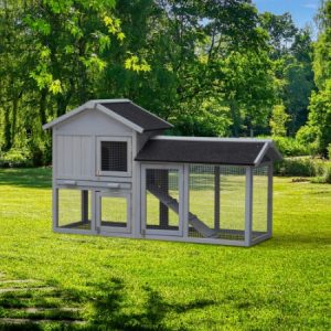 f04c2167-78bd-400f-a095-e11a434beaff.jpg Rabbit Hutch Outdoor Bunny Cage Indoor,Extensible Chicken Coop With Large Run Space - No Leak Plastic Tray