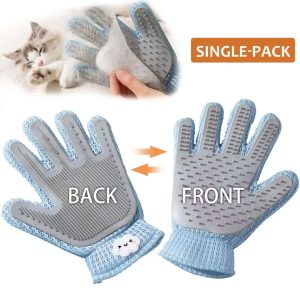0fc2cb8d-5540-4763-8786-50740004d891.jpg 2in1 Double Sided Pet Grooming Glove, Deshedding Massage Brush Mitt For Cats & Dogs, Remove Loose Fur On Pets & Furniture, Easy Clean