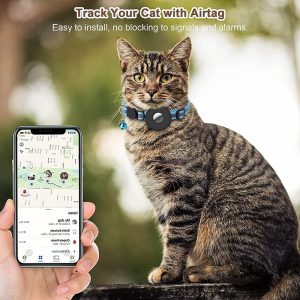 60703946-e045-4e6c-8249-507186e3a05b.jpg Airtag Pet Collar With Bell Reflective Adjustable Anti-lost Cat Dog Collar