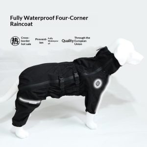 Pet Raincoat Waterproof Four-legged Dog Jacket
