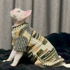 f066145d-75f9-4c2f-99c9-f221ac20d924.jpg Thickened Fleece-lined Fur-free Cat Clothing For Warmth